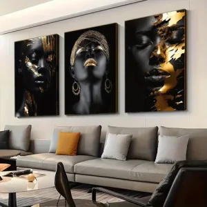Gold & Black Frame