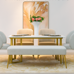 Mimee 4-Seater Dining With Bench